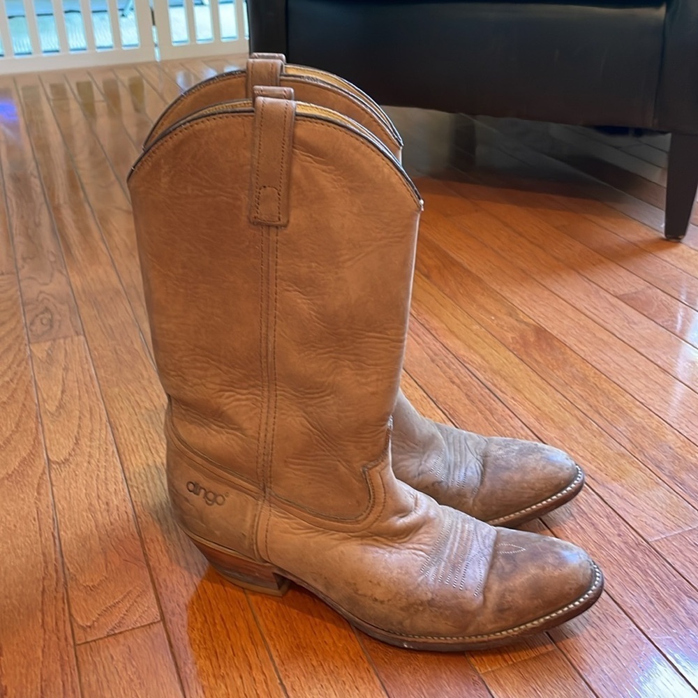 🫑Dingo tan western boots